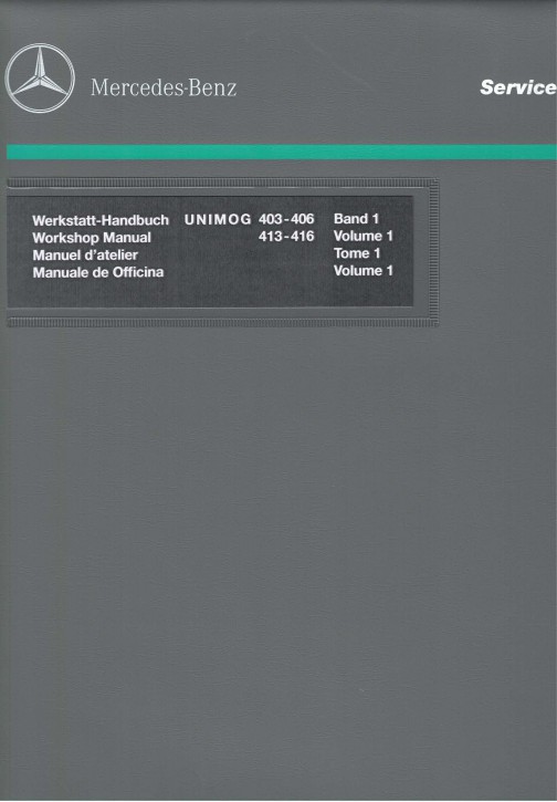 Manuale d'officina Unimog 403 406 413 416 - 134051002 - 30 406 2132