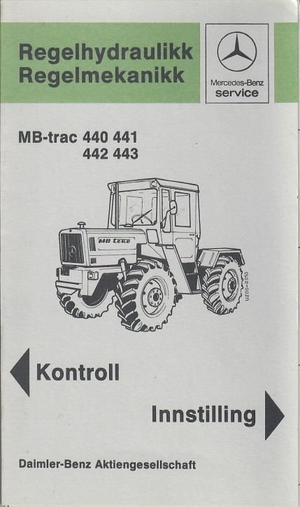 Regelhydraulikk/Regelmekanikk  MB-trac - 30 415 4801 Original - 354151005