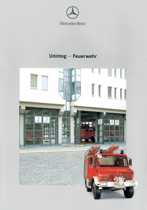 Prospekt 227 Unimog-Prospekt "Feuerwehr" mit Einsatzbeispielen- 606000227